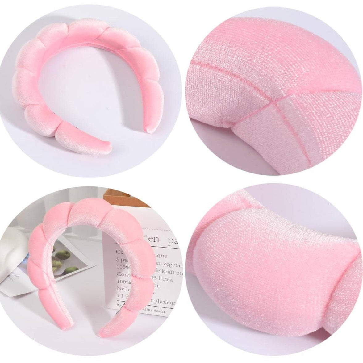 Headband - Pink Scallop