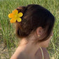 Hair Claw - Yellow Daisy