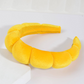 Headband - Yellow Scallop