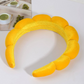 Headband - Yellow Scallop